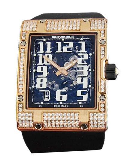 Richard Mille RM016 Diamonds Ultra Flat in Rose Gold replica watch